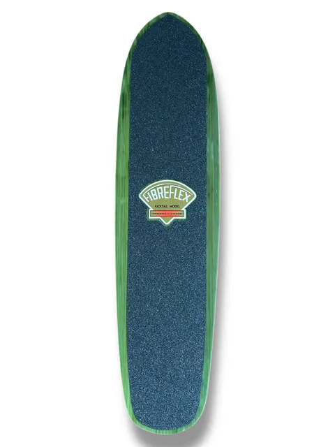 G&S Fibreflex KickTail - Green Stripe deck