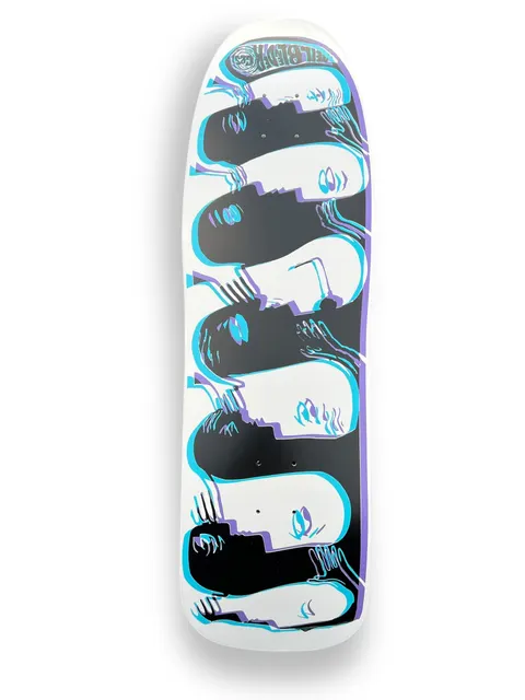 G&S Neil Blender Modified 80s Faces - the Unregistered Series - Purple & Cyan deck