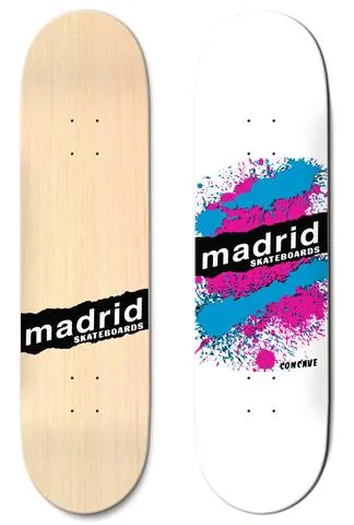 Madrid Explosion White 7.75 deck