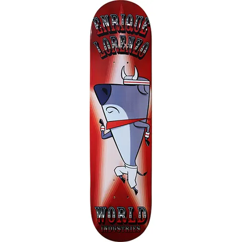 World Industries Enrique Lorenzo Running Bull deck