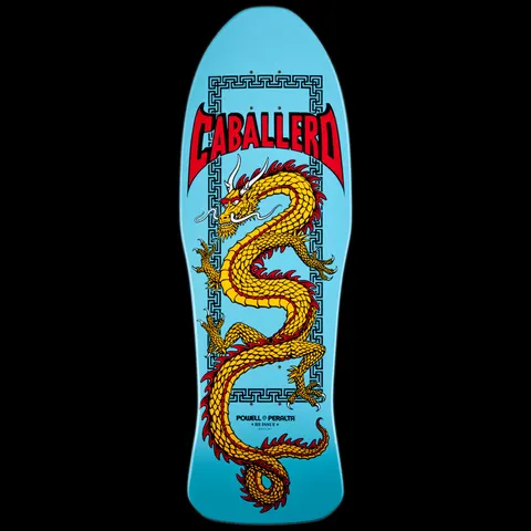 Powell Peralta Caballero Chinese Dragon Light Blue deck