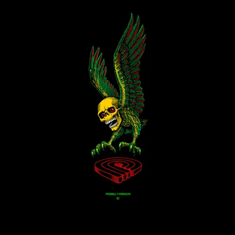 Powell Peralta Funshape Winged Skull 3 deck