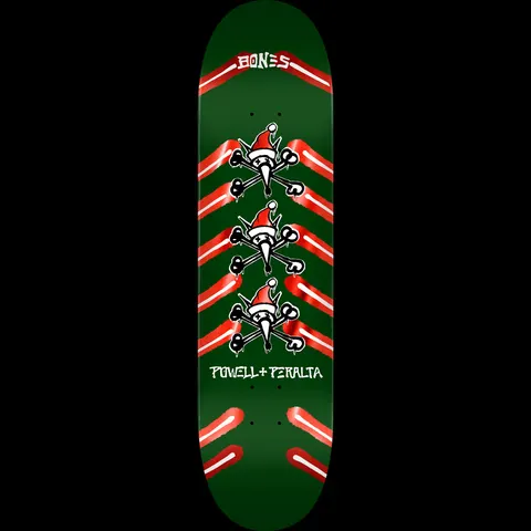 Powell Peralta Holiday '25 Rat Bones Green / Red Foil - Shape 245 - K21 - 8.75 deck
