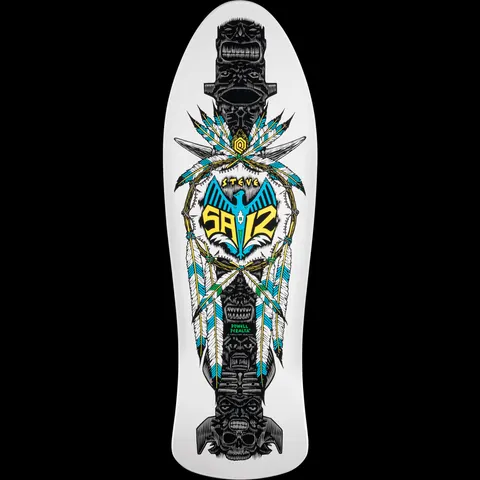 Powell Peralta Saiz Totem White deck