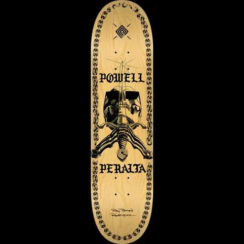 Powell Peralta Skull And Sword Chainz Natural deck