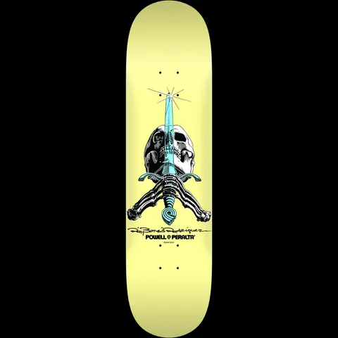 Powell Peralta Skull and Sword Pastel Yellow 243 K20 deck
