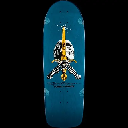 Powell Peralta Ray Rodriguez OG Skull and Sword Blue deck