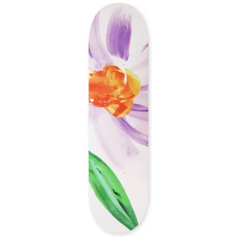 Skateboard Cafe Floral White deck