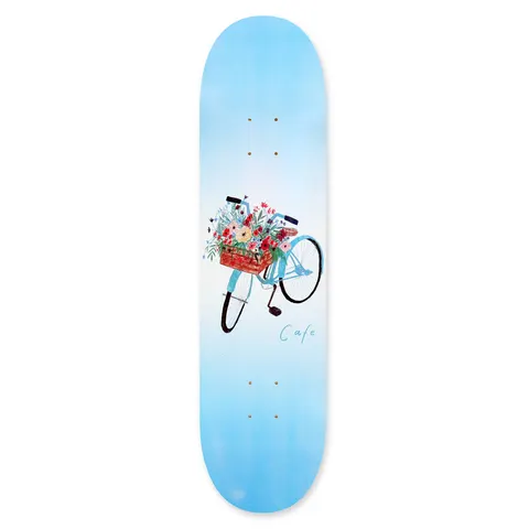 Skateboard Cafe Flower Basket Blue deck