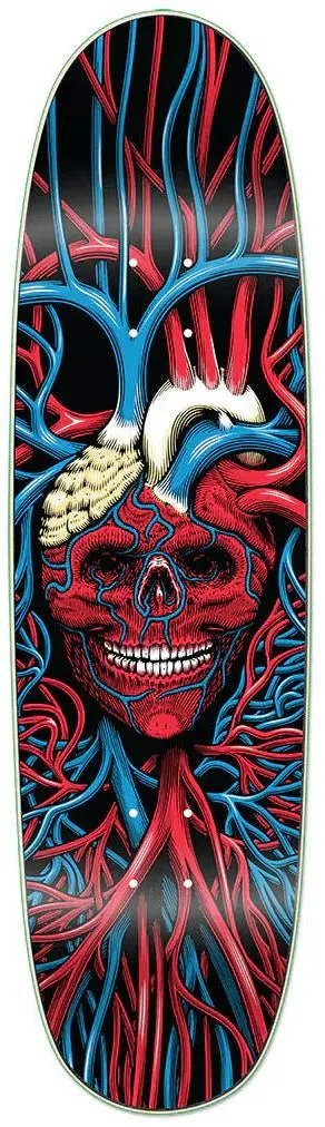 Strangelove Heart Skull Black Velvet Signed by Sean Cliver deck