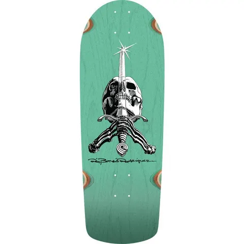 Powell Peralta Powell OG Snub Rodriguez ' 10 271 FK1 LT Teal Stain deck