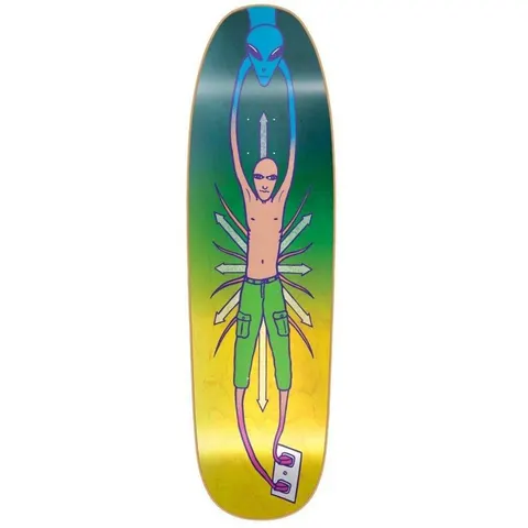 New Deal Vallely Alien Neon Heat Transfer deck