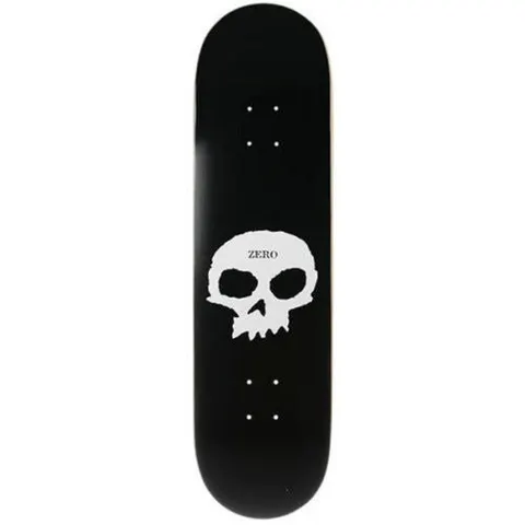 Zero single skull black white deck