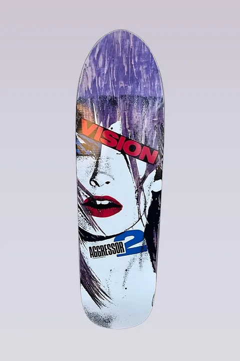 Vision Street Wear Aggressor 2 - Modern Shaped - Purple Stain deck