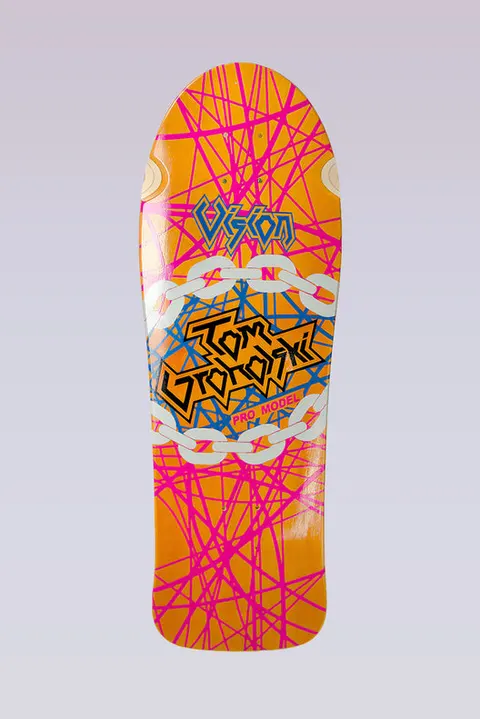 Vision Street Wear Groholski Heavy Metal - 29.75" x 9.75" - Orange Stain deck