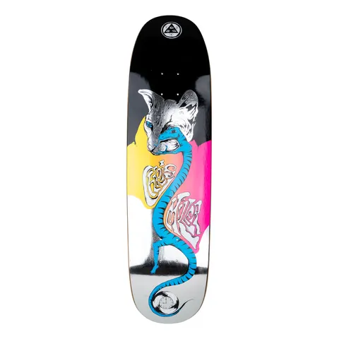 Welcome Chris Miller Left Eye on Catblood 2.0 - Black/Silver Foil - 8.75 deck