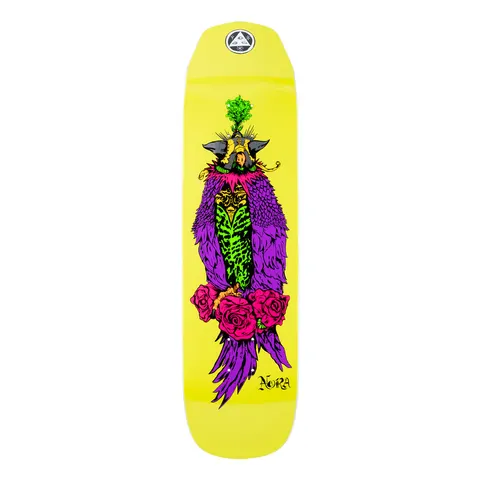Welcome Nora Vasconcellos Peregrine on Wicked Princess - Neon Yellow - 8.125 deck
