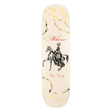 Welcome Ryan Townley Cowgirl on Enenra - Bone/Gold Foil - 8.5 deck