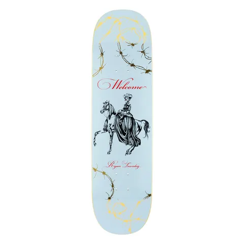 Welcome Ryan Townley Cowgirl on Enenra - Light Blue/Gold Foil - 8.5 deck