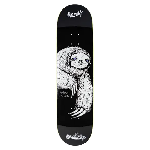 Welcome Sloth on Popsicle - Black/White deck