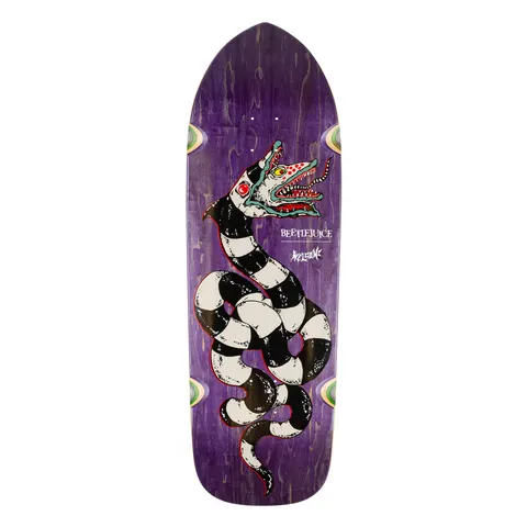 Welcome BEETLEJUICE x Welcome - Sandworm on Magic Bullet 2.0 - Purple Stain deck